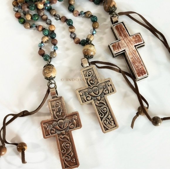 Blind Faith Double Sided Cross Necklace - Picture 1 of 5